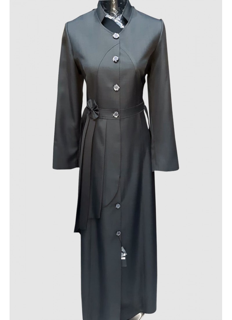 (3 Pieces Set) Formal Abaya Coat