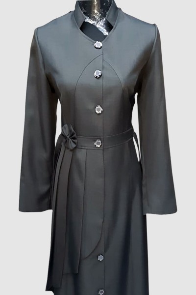 (3 Pieces Set) Formal Abaya Coat