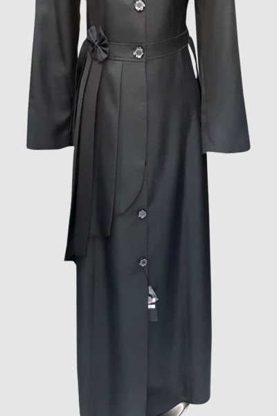 (3 Pieces Set) Formal Abaya Coat