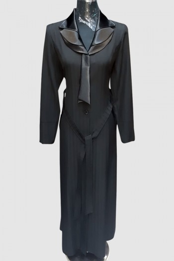 (3 Pieces Set) Classic Abaya Coat