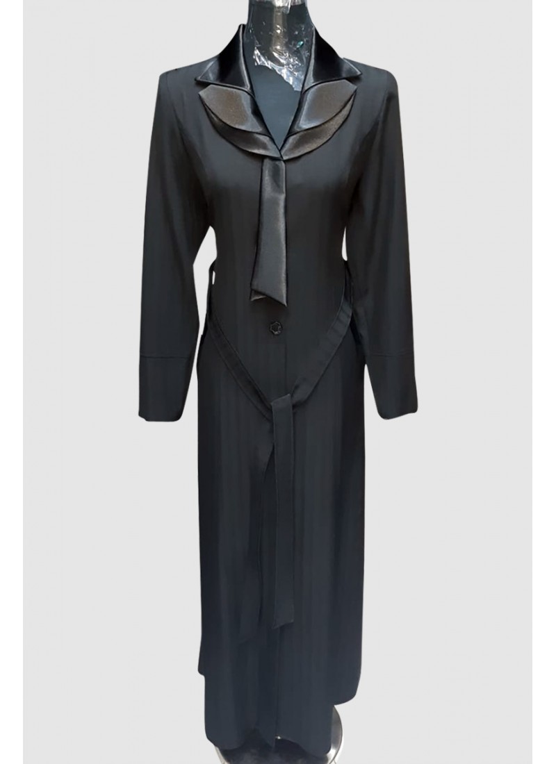 (3 Pieces Set) Classic Abaya Coat