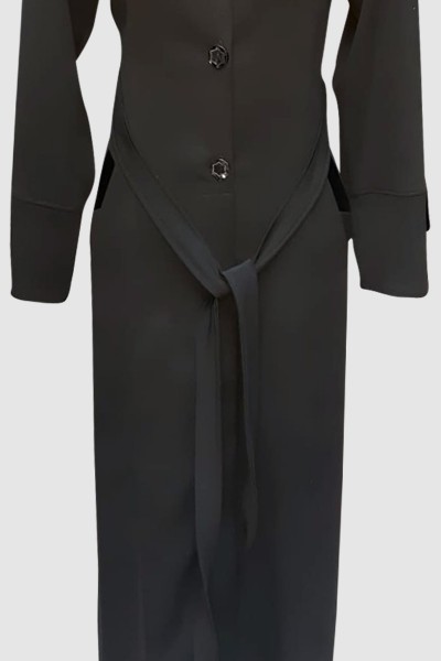 (3 Pieces Set) Exclusive Abaya Coat