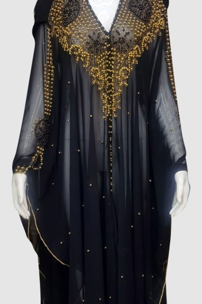 (3 Pieces Set) Fancy Aroosa Abaya 