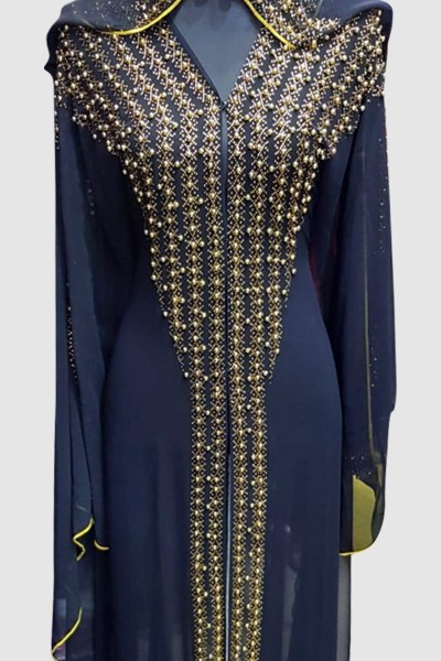 (3 Pieces Set) Stunning Aroosa Abaya 