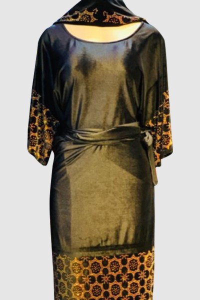 (MOQ 3 PCS) Shinny Beads Abaya