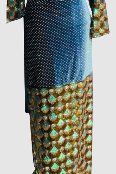 (MOQ 3 PCS) Vintage Velvet Abaya