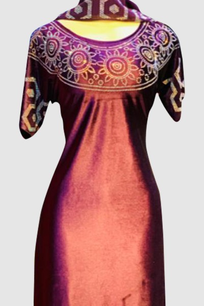 (MOQ 3 PCS) Short Sleeve Abaya