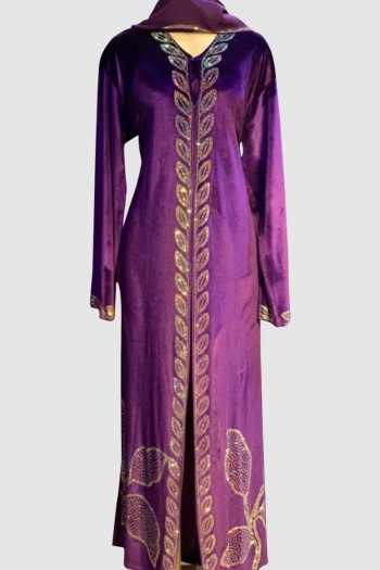 (MOQ 3 PCS) Effa Velvet Abaya