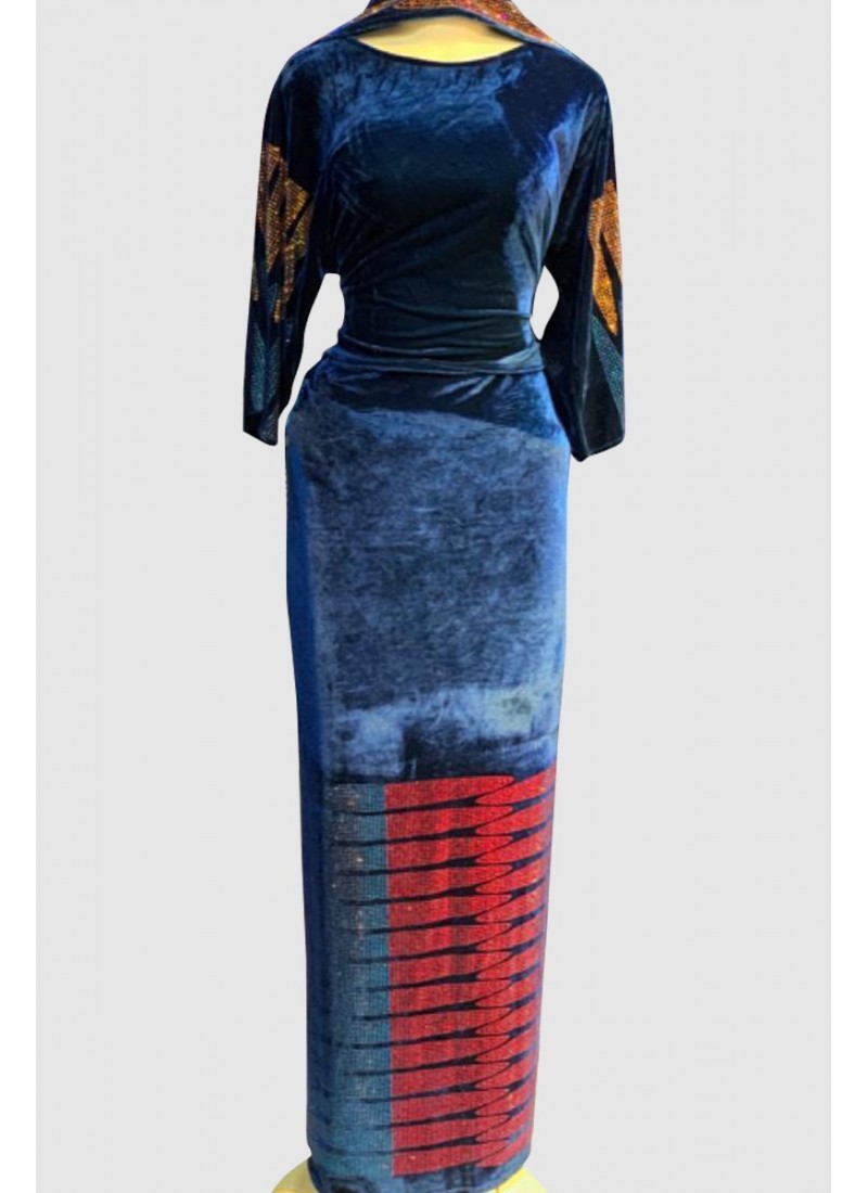 (MOQ 3 PCS) Senso Velvet Abaya