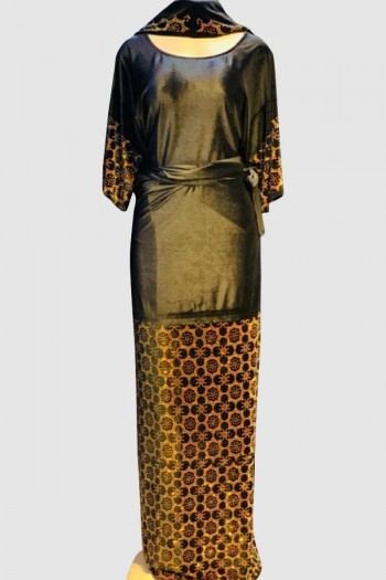 (MOQ 3 PCS) Shinny Beads Abaya