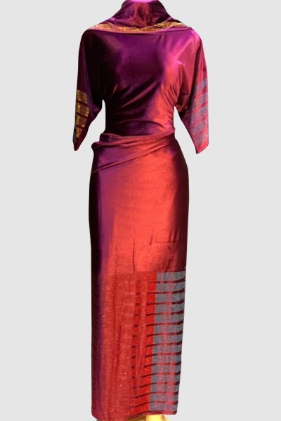 (MOQ 3 PCS) Close Velvet Abaya