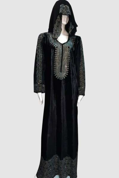 (MOQ 3 PCS) Hana Velvet Abaya 