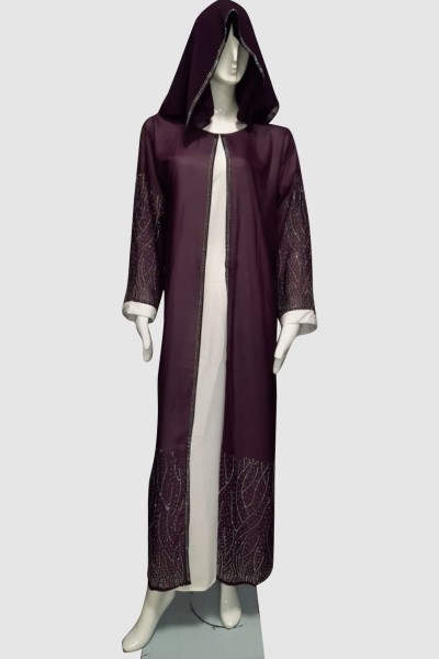 (MOQ 3 PCS) Daisy Stone Abaya