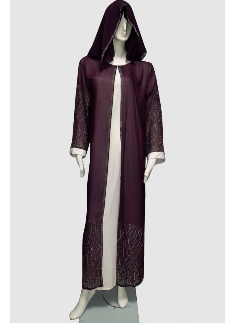 (MOQ 3 PCS) Daisy Stone Abaya