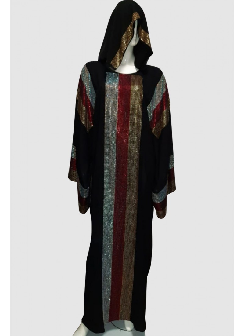 (MOQ 3 PCS) Farasha Beads Abaya