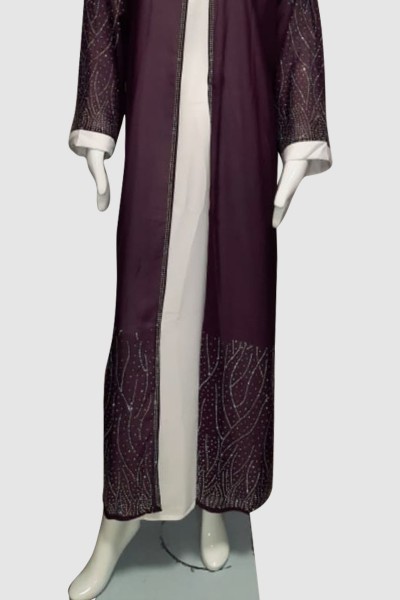 (MOQ 3 PCS) Daisy Stone Abaya