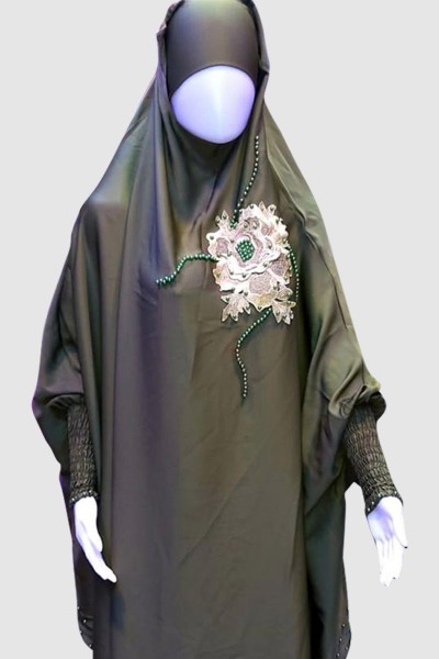 Flower Lace Islamic Pray Abaya