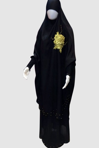 Modest Black Islamic Pray Abaya 