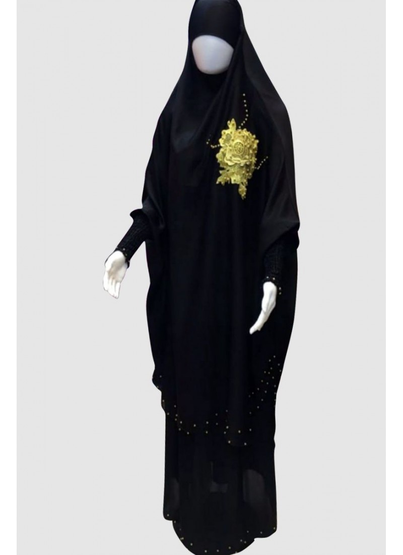 Modest Black Islamic Pray Abaya 