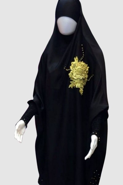 Modest Black Islamic Pray Abaya 