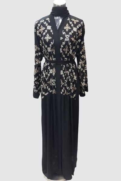 Modest Fancy Embroidery Abaya