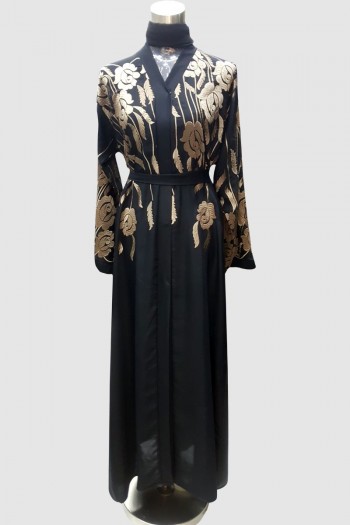 Anoosh Embroidery Kimono Abaya 