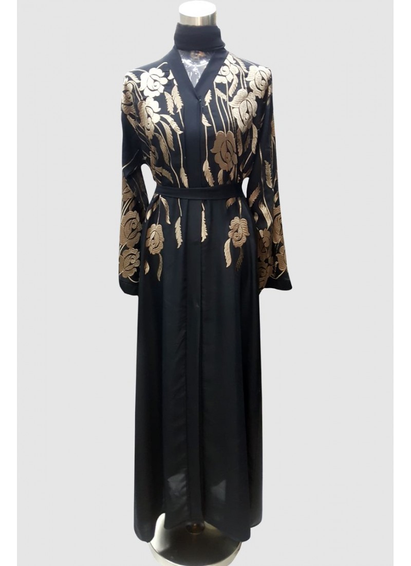 Anoosh Embroidery Kimono Abaya 