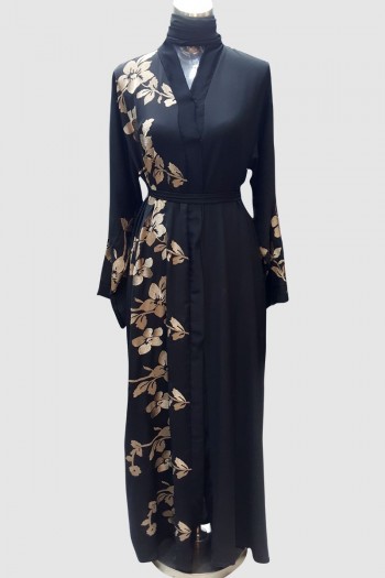 Sophisticated Embroidery Abaya 