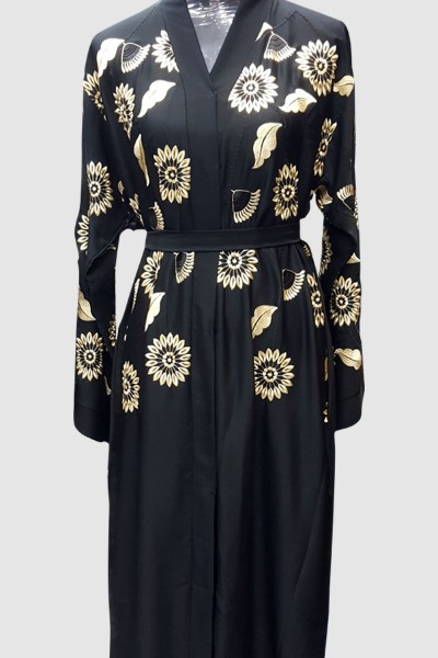 Floral Embroidery Abaya  