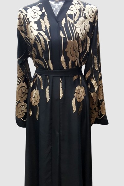 Anoosh Embroidery Kimono Abaya 