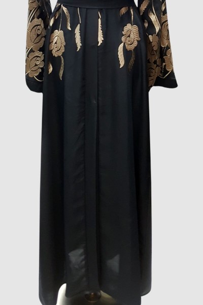 Anoosh Embroidery Kimono Abaya 