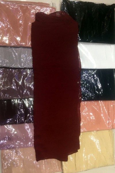 Stylish Chiffon Hijabs (Dozen Set)