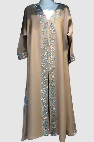 (MOQ 6 PCS) Kid's Crystal Abaya