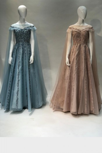 (MOQ 3 PCS) Asymetric Party Gown