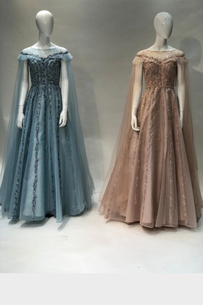 (MOQ 3 PCS) Asymetric Party Gown