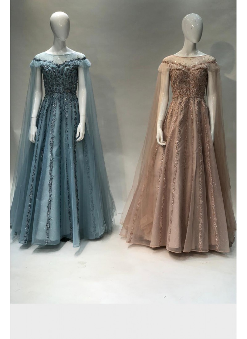 (MOQ 3 PCS) Asymetric Party Gown