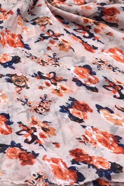 (Dozen Set) Floral Printed Scarf