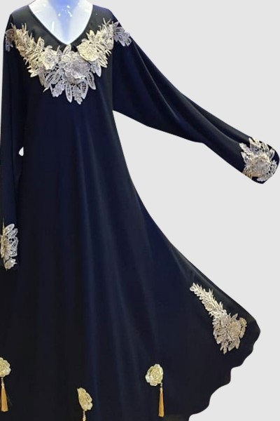 Turkish Lace Abaya (6 Pieces Set)