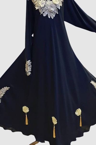 Turkish Lace Abaya (6 Pieces Set)