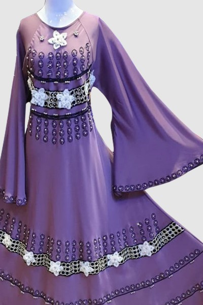 Flare Umbrella Abaya (6 Pieces Set)