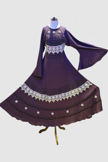 Cardigan Lace Abaya (6 Pieces Set)