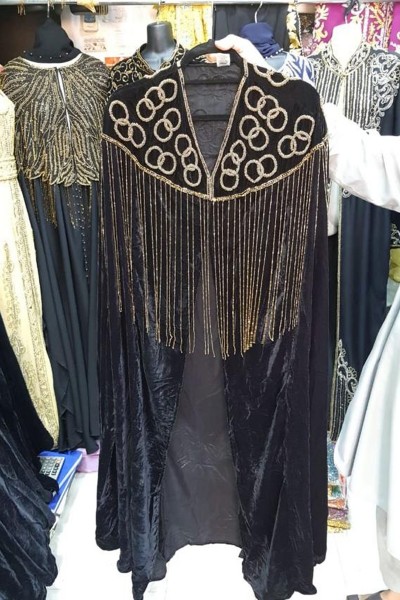 Velvet Shinning Stone Abaya Coat