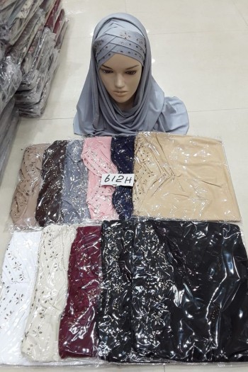 (Dozen Set) Stone Viscose Hijabs 