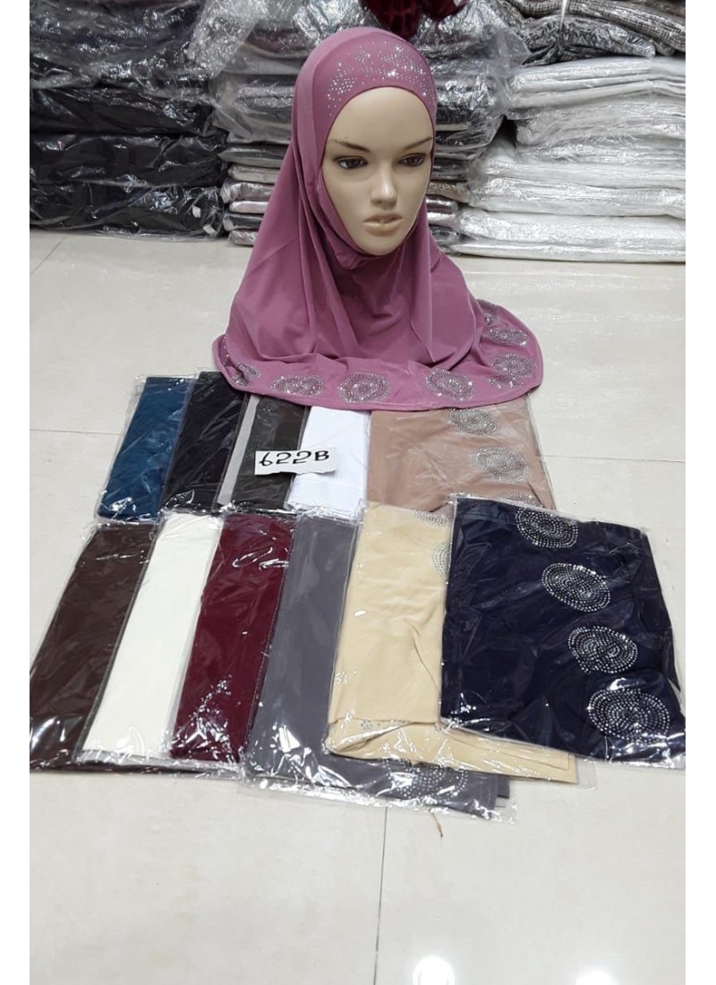 (Dozen Set) Stone Stylish Hijabs 