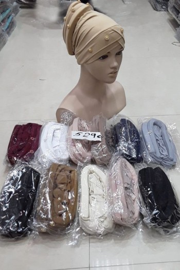 (Dozen Set) Beaded Modest Hijabs 