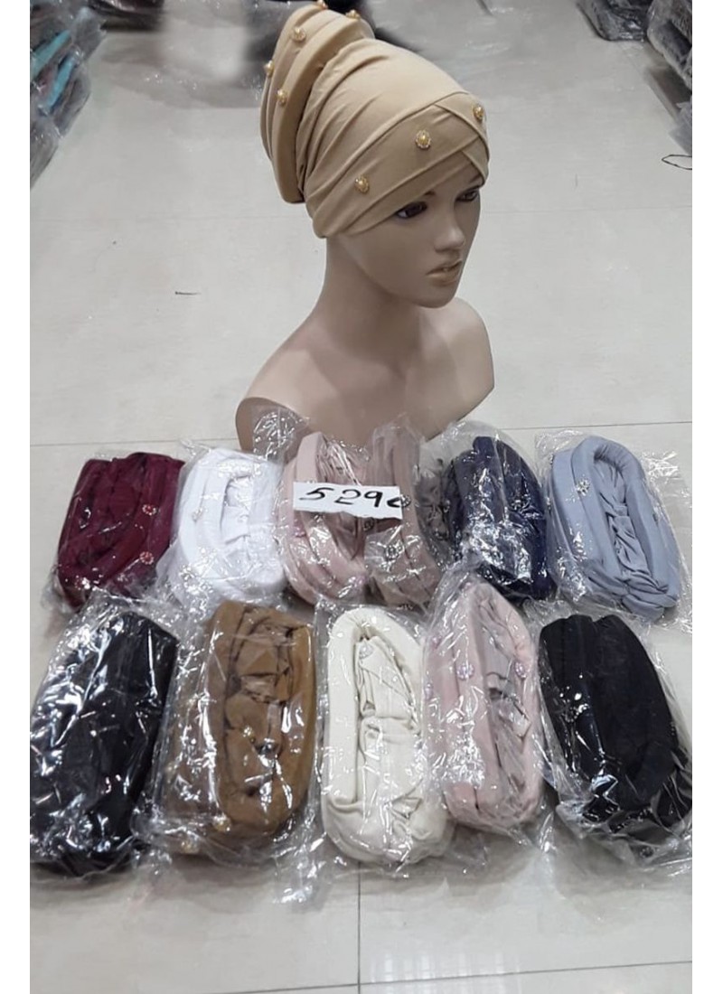 (Dozen Set) Beaded Modest Hijabs 