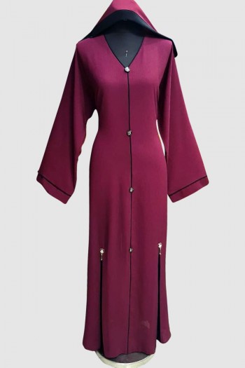 Fancy Modest Plain Abaya  