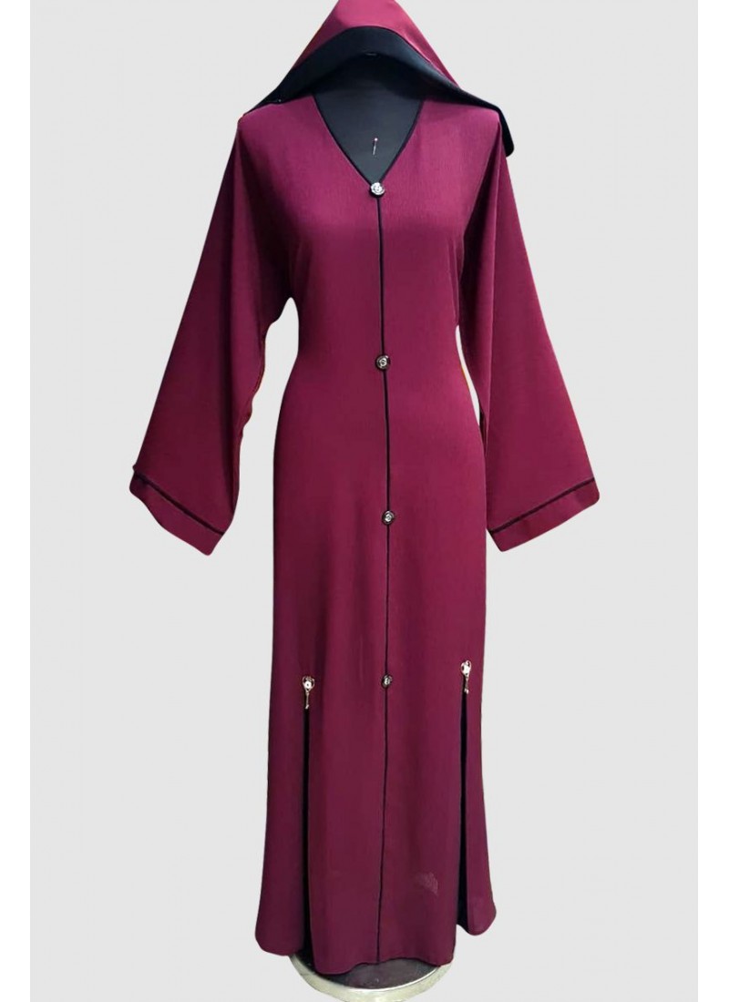 Fancy Modest Plain Abaya  