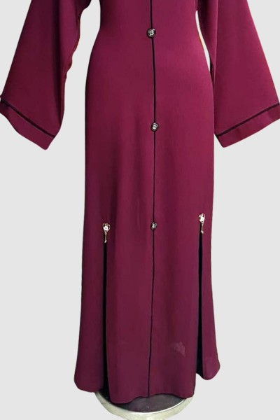 Fancy Modest Plain Abaya  