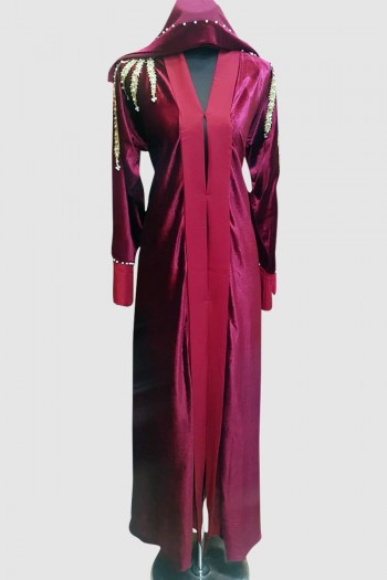 Modest Classy Velvet Abaya 